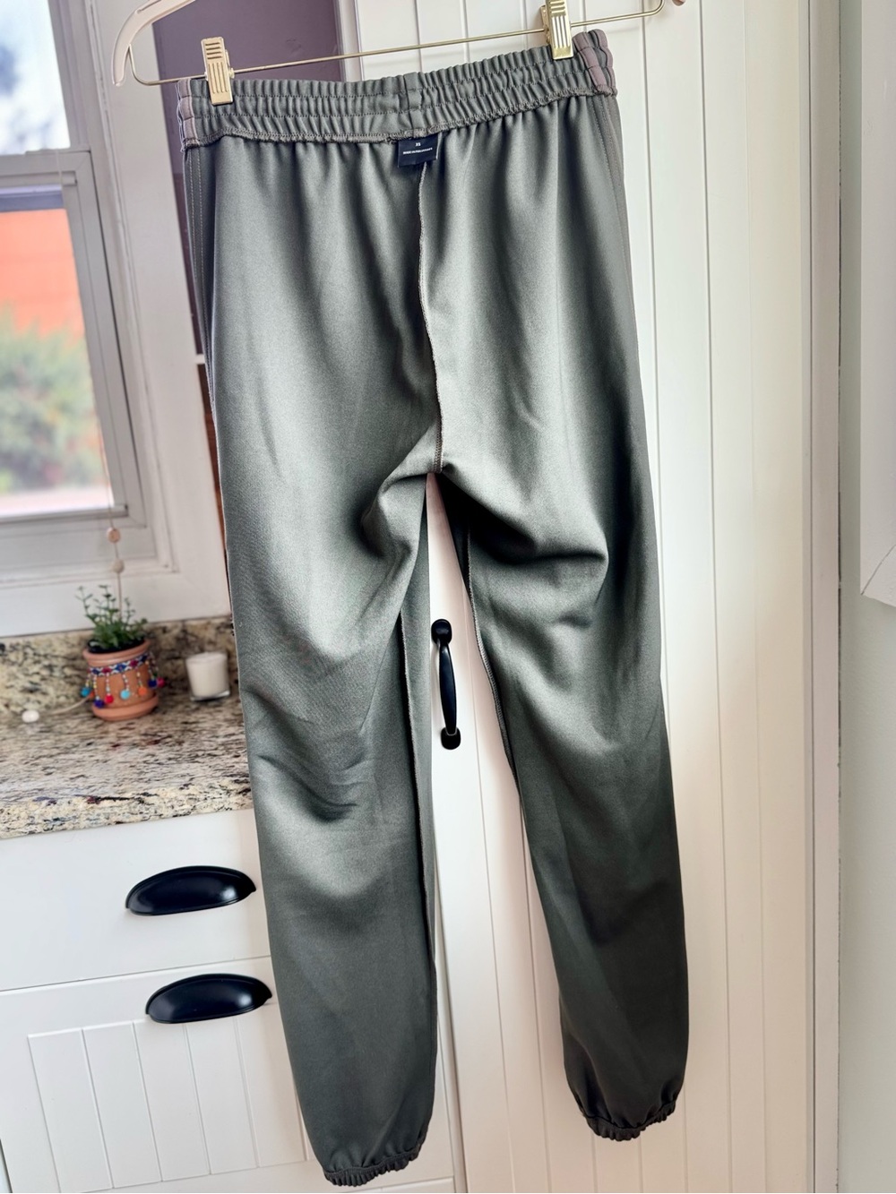Adidas Yeezy Calabasas Track Pants Gray Mauve Striped Joggers XS - Picture 11 of 11